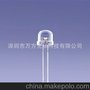 供应4.8mm草帽白发黄光LED（发光二极管） 180°角