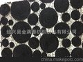 法国网布盘带绣 全涤网布绳绣 新时尚女装盘带花面料 三合一