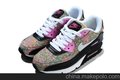 耐克批发 厂家直销 AIR MAX 90 花艺系列女子 内增高 跑步 运动鞋