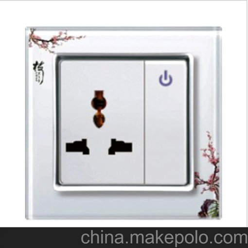 一開帶多功能插座 多位開關(guān) 開關(guān) 墻壁開關(guān) 雙控開關(guān) 墻壁開關(guān)廠圖片