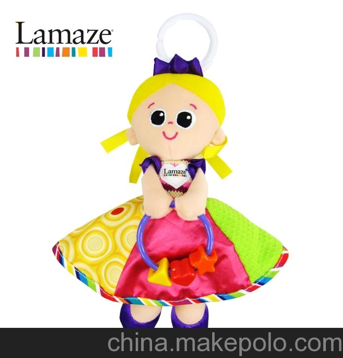 拉瑪澤Lamaze嬰兒玩具多功能裙子公主娃娃推車掛件床飾 BB器響紙