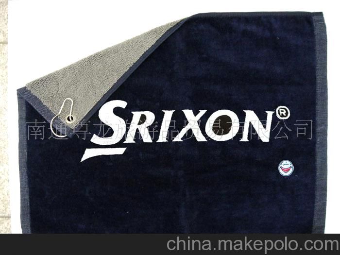 供應定制做美蘭湖SRIXON賽事高爾夫毛巾