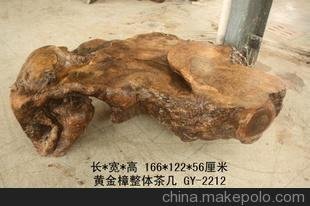 黃金樟根雕茶幾 實(shí)木茶臺(tái) 茶桌 洽談桌 根雕茶桌 茶海GY2212圖片