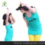 如意树 亲子装夏装2013款全家庭装母女装 上衣印字百搭背心