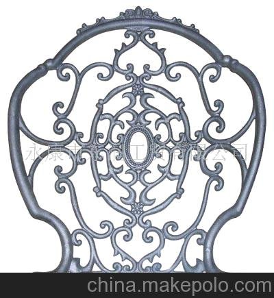 供應(yīng)鑄鋁鋁合金椅背花，采用國內(nèi)砂鑄工藝圖片