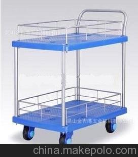 兩層護(hù)欄式靜音手推車(chē)150kg圖片