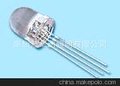 F8白光LED圆形有边0.5W透明发光二极管