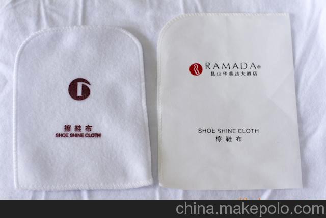 拉毛布带棉耳朵型擦鞋布