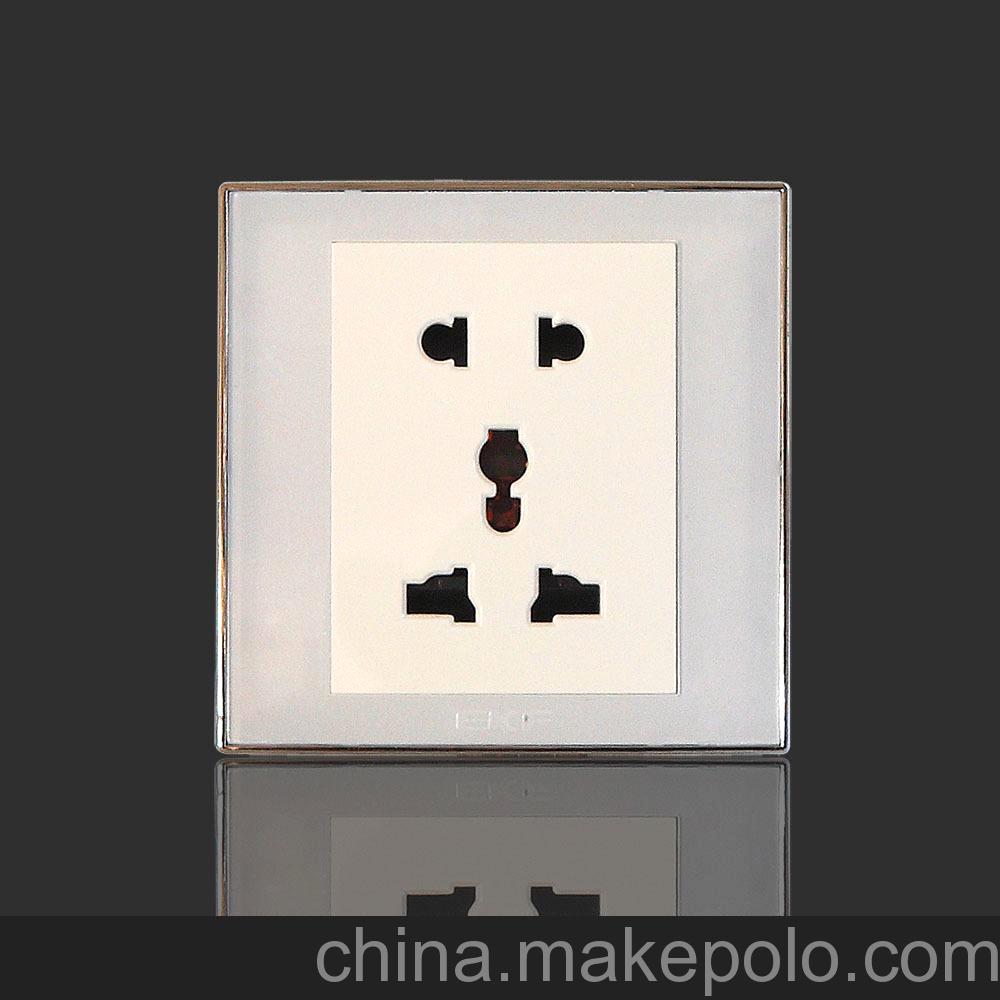 伊可夫EKF墙壁插座 五孔多功能插座 二三插 86插座 汉萨招经销商